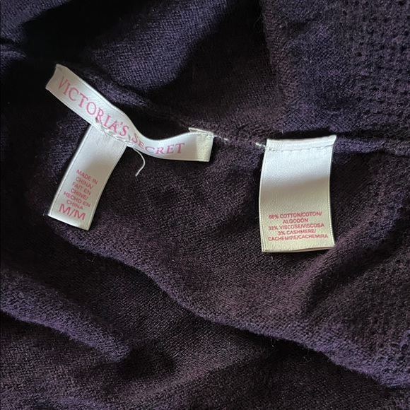 4 / $15  Victoria's Secret Deep Purple Knit Top - Picture 10 of 10